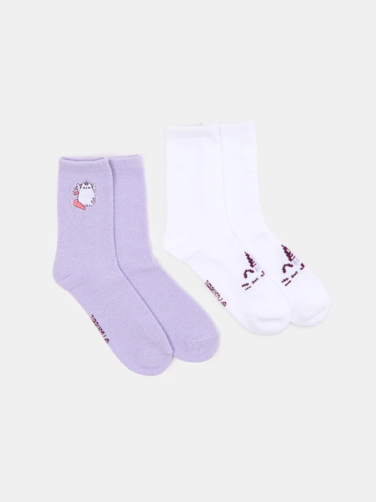 Zdjęcie produktu Sinsay - Skarpetki 2 pack Pusheen The Cat - wielobarwny