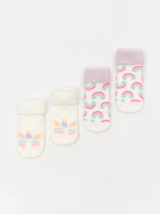Zdjęcie produktu Sinsay - Skarpetki niemowlęce 2 pack - wielobarwny
