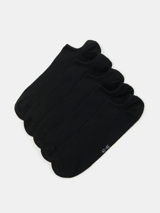 Zdjęcie produktu Sinsay - Skarpetki stopki OEKO-TEX 5 pack - czarny