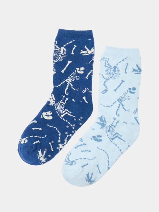 Zdjęcie produktu Sinsay - Skarpetki w dinozaury z bawełną 2 pack - wielobarwny