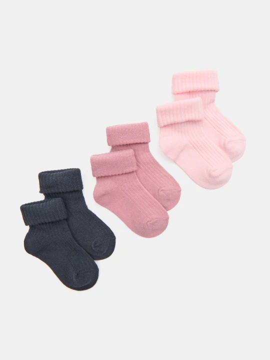Zdjęcie produktu Sinsay - Skarpetki z bawełną 3 pack - wielobarwny
