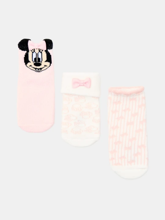 Zdjęcie produktu Sinsay - Skarpetki z ozdobnymi aplikacjami 3 pack Minnie Mouse - wielobarwny
