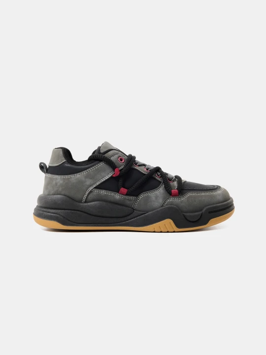 Zdjęcie produktu Sinsay - Sneakersy z imitacji skóry z kontrastowymi detalami - wielobarwny