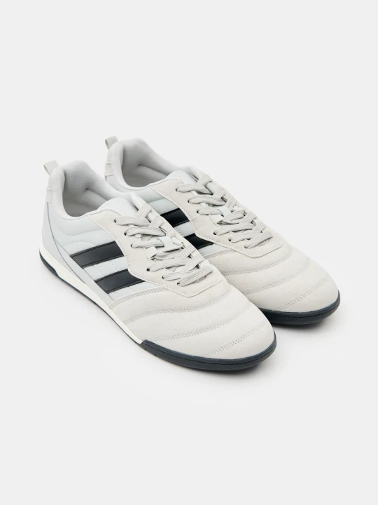 Zdjęcie produktu Sinsay - Sneakersy z imitacji zamszu z kontrastowymi paskami - szary