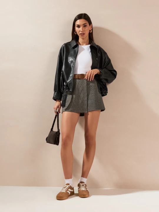 Zdjęcie produktu Sinsay - Sneakersy z imitacji zamszu ze skórzaną wkładką - brązowy