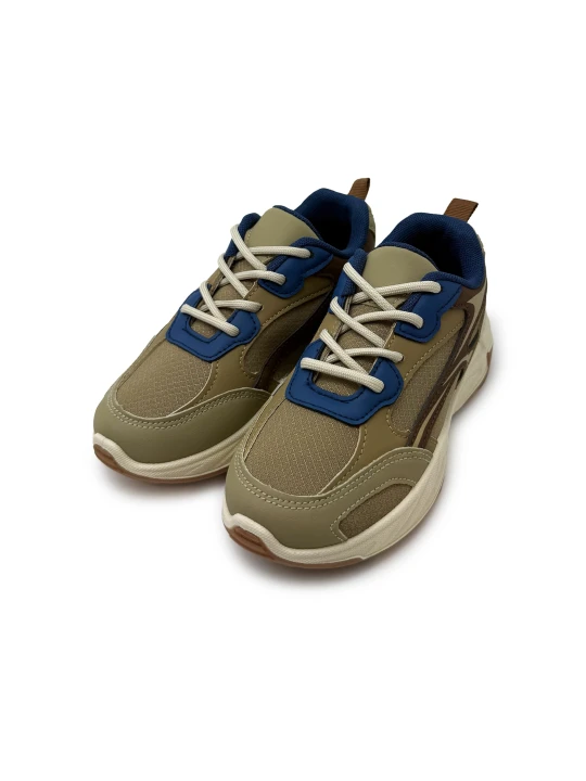 Zdjęcie produktu Sinsay - Sneakersy z siateczką i wstawkami z imitacji skóry - żółty
