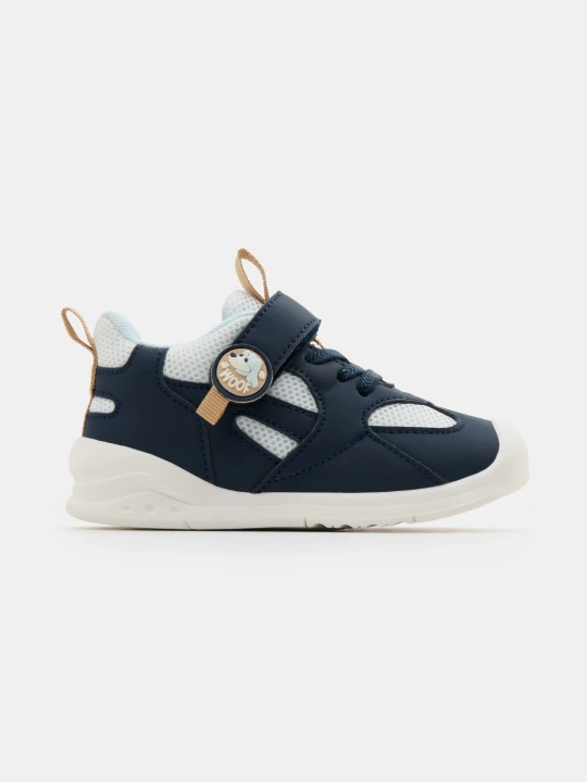 Zdjęcie produktu Sinsay - Sneakersy z wkładką z dodatkiem skóry naturalnej "ZDROWA STOPA" - granatowy
