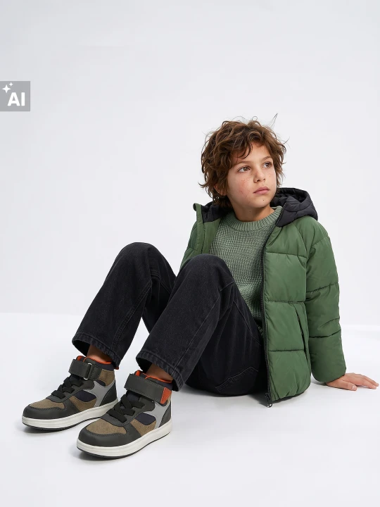 Zdjęcie produktu Sinsay - Sneakersy za kostkę z imitacji skóry - wielobarwny