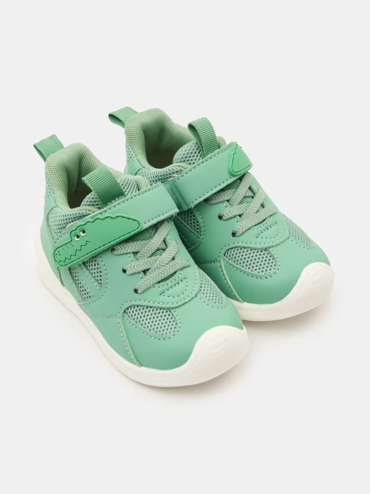 Zdjęcie produktu Sinsay - Sneakersy z wkładką z dodatkiem skóry naturalnej "ZDROWA STOPA" - zielony