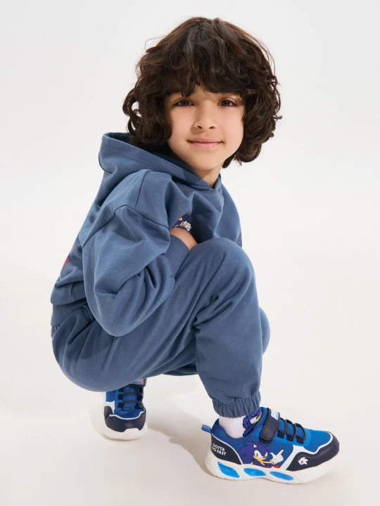 Zdjęcie produktu Sinsay - Sneakersy ze świecącą podeszwą LED Sonic the Hegehog - niebieski