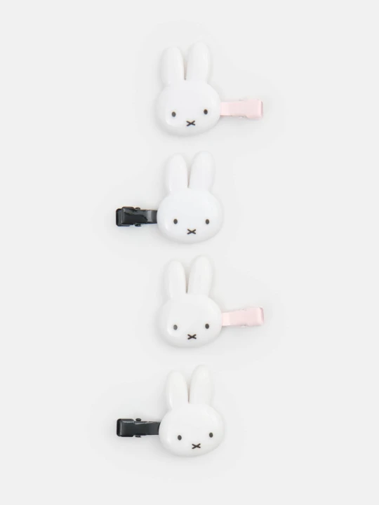 Zdjęcie produktu Sinsay - Spinki do włosów 4 pack Miffy - biały