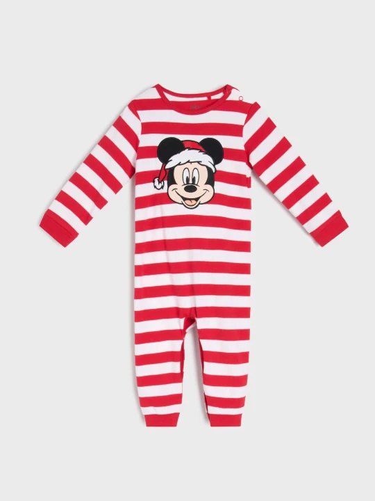 Zdjęcie produktu Sinsay - Śpiochy w paski Mickey Mouse - biały