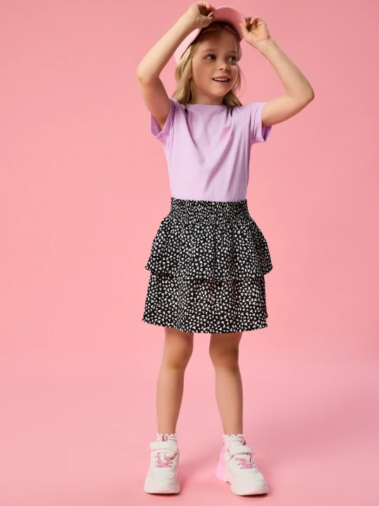 Zdjęcie produktu Sinsay - Spódnica mini ze wzorem w serca - wielobarwny