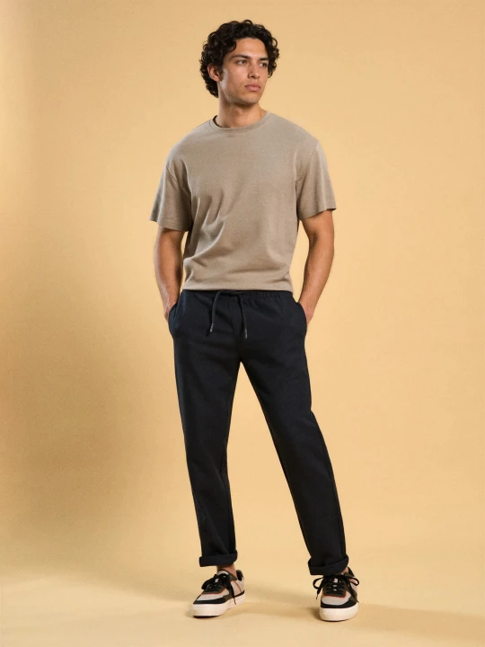 Zdjęcie produktu Sinsay - Spodnie chino jogger - niebieski