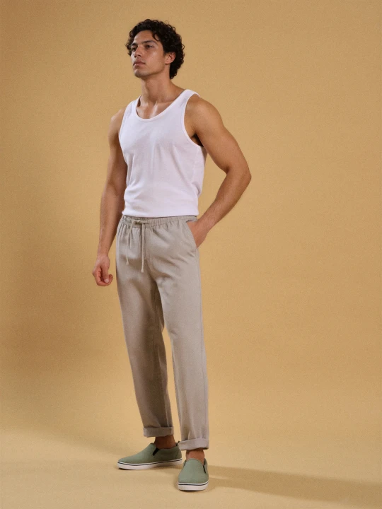 Zdjęcie produktu Sinsay - Spodnie chino jogger - zielony
