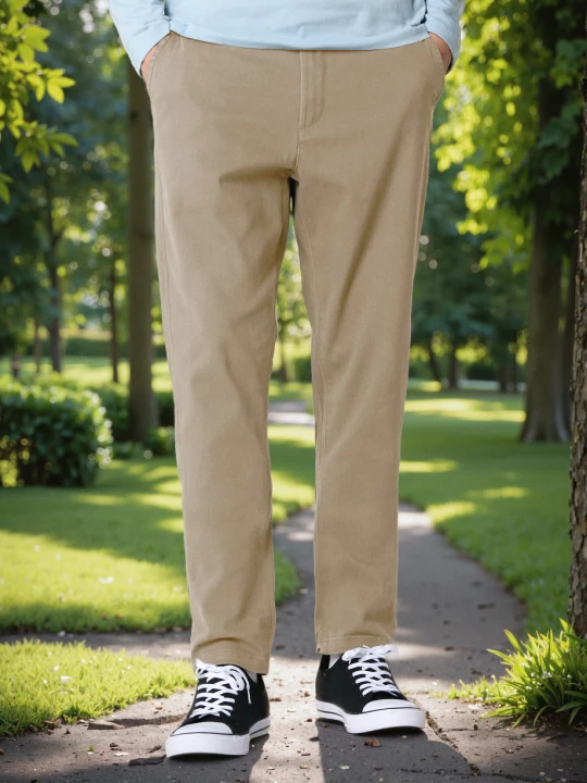 Zdjęcie produktu Sinsay - Spodnie chino slim - beżowy