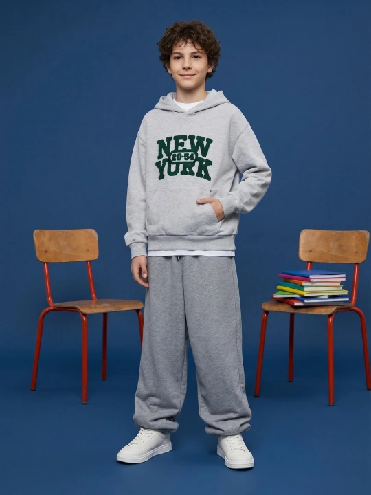 Zdjęcie produktu Sinsay - Spodnie dresowe baggy oversize - szary