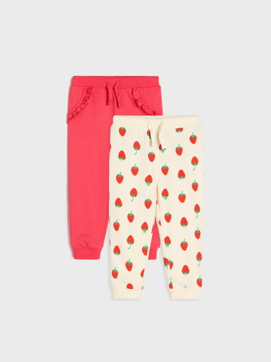 Zdjęcie produktu Sinsay - Spodnie dresowe jogger 2 pack - beżowy