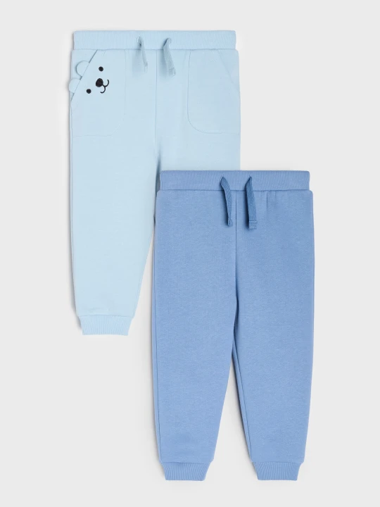 Zdjęcie produktu Sinsay - Spodnie dresowe jogger 2 pack - błękitny