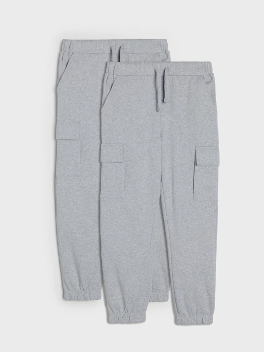 Zdjęcie produktu Sinsay - Spodnie dresowe jogger 2 pack - szary