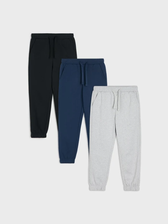 Zdjęcie produktu Sinsay - Spodnie dresowe jogger 3 pack - czarny