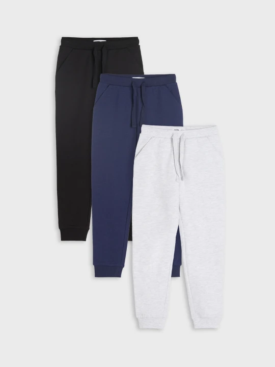 Zdjęcie produktu Sinsay - Spodnie dresowe jogger 3 pack - czarny