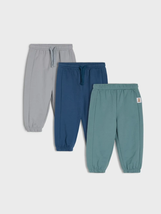 Zdjęcie produktu Sinsay - Spodnie dresowe jogger 3 pack - wielobarwny
