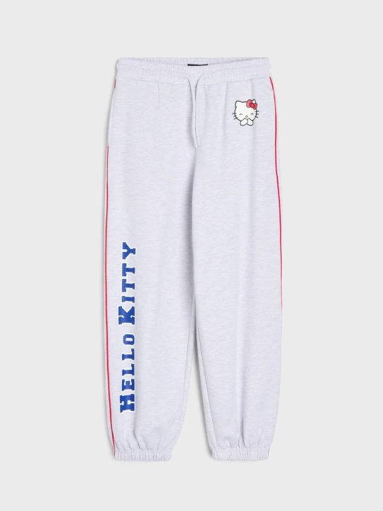 Zdjęcie produktu Sinsay - Spodnie dresowe jogger Hello Kitty - szary