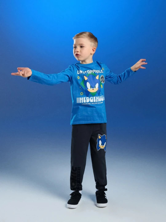Zdjęcie produktu Sinsay - Spodnie dresowe jogger Sonic the Hedgehog - brązowy