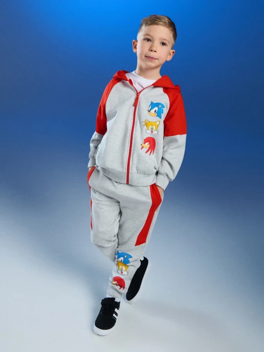 Zdjęcie produktu Sinsay - Spodnie dresowe jogger Sonic the Hedgehog - pomarańczowy