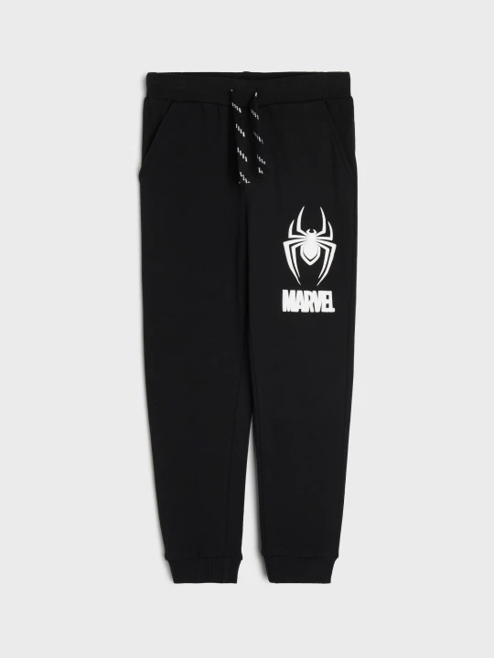 Zdjęcie produktu Sinsay - Spodnie dresowe jogger Spider-Man - czarny