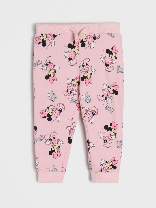 Zdjęcie produktu Sinsay - Spodnie dresowe jogger ze wzorem Minnie Mouse - różowy