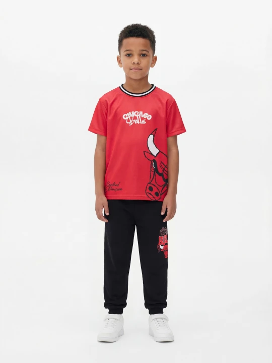 Zdjęcie produktu Sinsay - Spodnie dresowe loose Chicago Bulls NBA - czarny