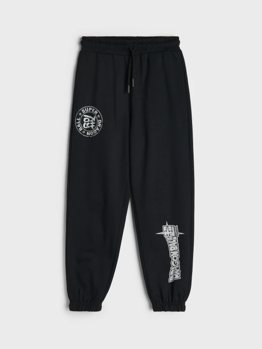Zdjęcie produktu Sinsay - Spodnie dresowe loose jogger Dragon Ball - czarny