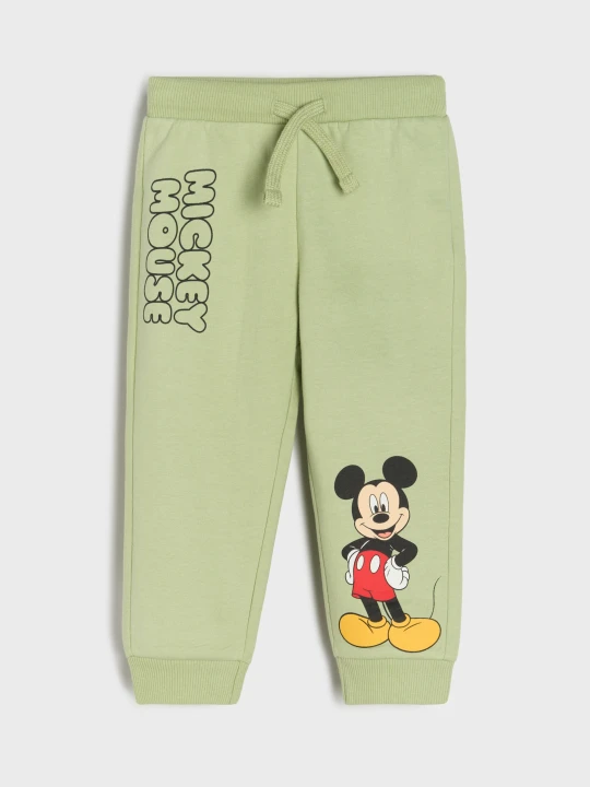 Zdjęcie produktu Sinsay - Spodnie dresowe Mickey Mouse - zielony