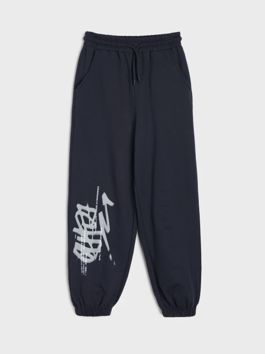 Zdjęcie produktu Sinsay - Spodnie dresowe oversize jogger - szary