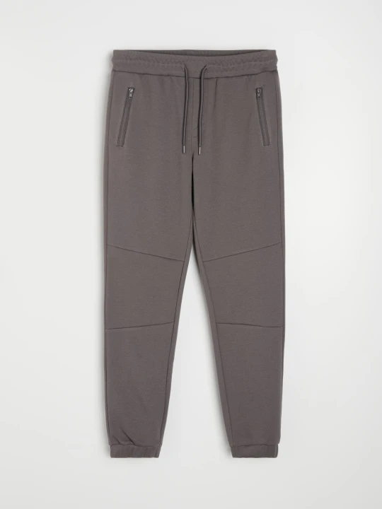 Zdjęcie produktu Sinsay - Spodnie dresowe slim fit z domieszką wiskozy - szary