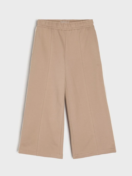 Zdjęcie produktu Sinsay - Spodnie dresowe wide leg - beżowy