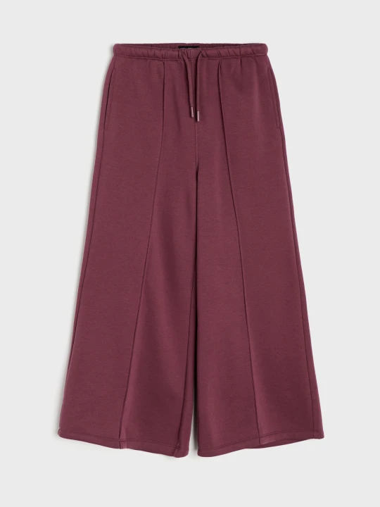 Zdjęcie produktu Sinsay - Spodnie dresowe wide leg - brązowy