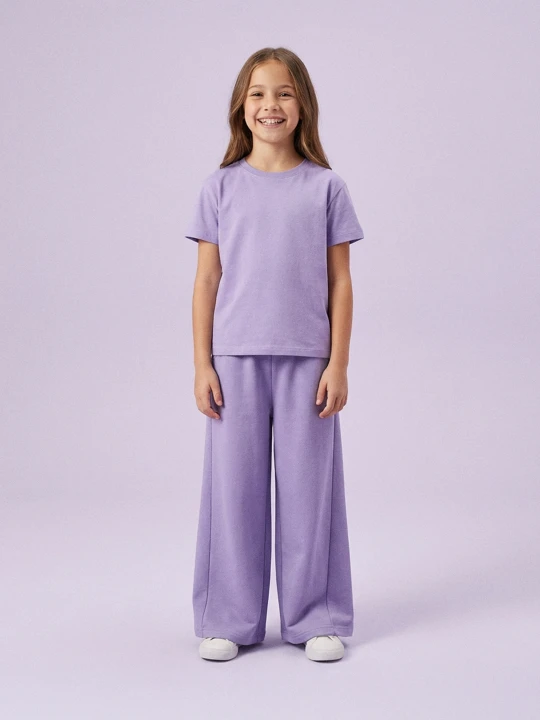 Zdjęcie produktu Sinsay - Spodnie dresowe wide leg - fioletowy