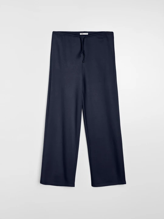 Zdjęcie produktu Sinsay - Spodnie dresowe wide leg - granatowy