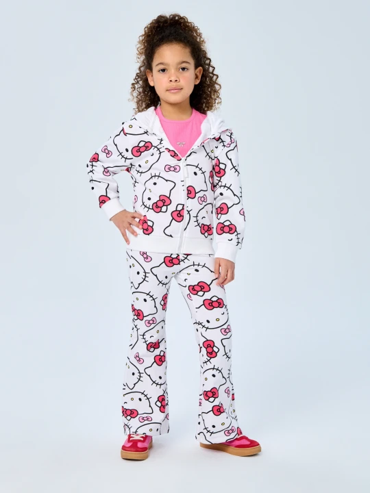 Zdjęcie produktu Sinsay - Spodnie flare ze wzorem Hello Kitty - biały
