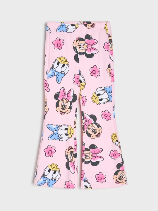 Zdjęcie produktu Sinsay - Spodnie flare ze wzorem Minnie and Daisy - różowy