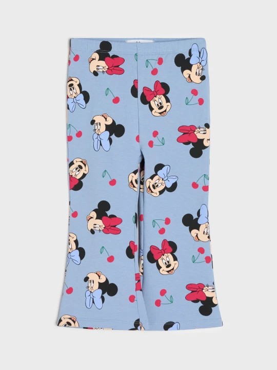 Zdjęcie produktu Sinsay - Spodnie flare ze wzorem Minnie Mouse - niebieski