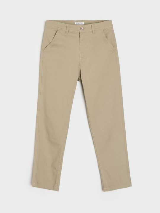 Zdjęcie produktu Sinsay - Spodnie jeansowe chino - beżowy