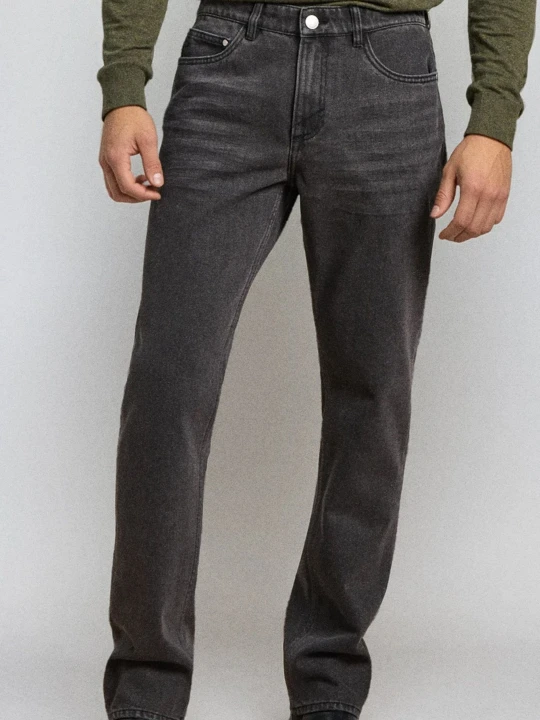 Zdjęcie produktu Sinsay - Spodnie jeansowe regular fit - szary
