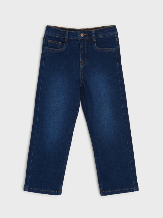 Zdjęcie produktu Sinsay - Spodnie jeansowe straight comfort - granatowy