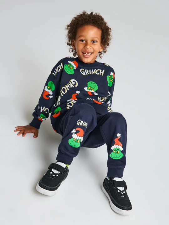 Zdjęcie produktu Sinsay - Spodnie jogger Grinch - granatowy
