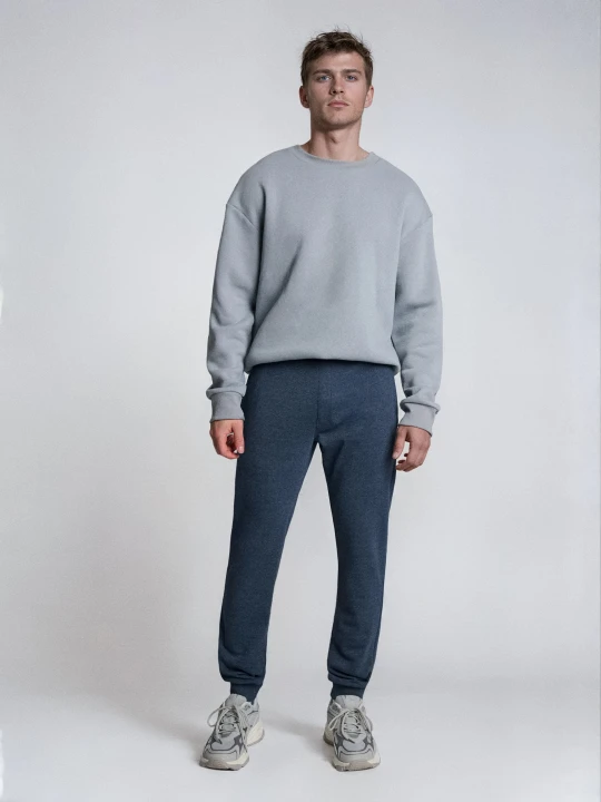 Zdjęcie produktu Sinsay - Spodnie jogger slim fit - granatowy