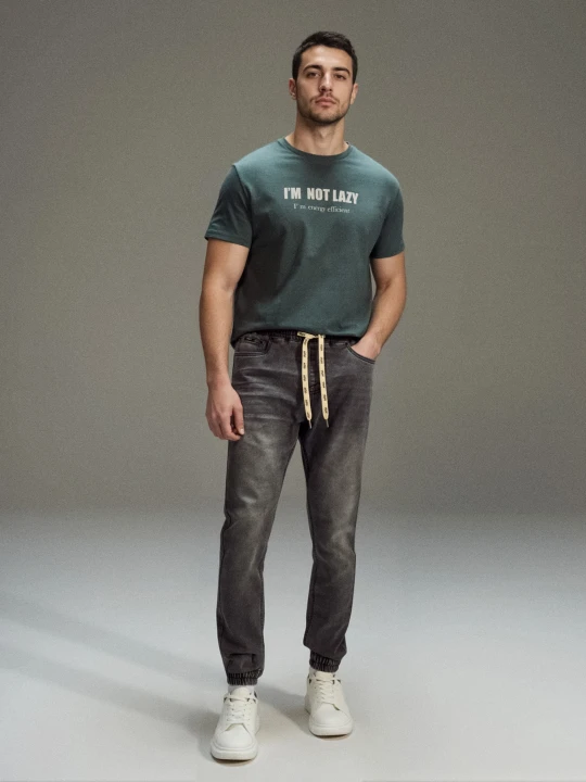 Zdjęcie produktu Sinsay - Spodnie jogger slim fit - szary
